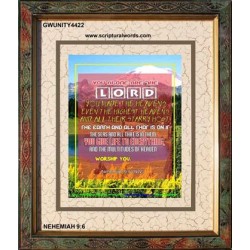 YOU ALONE ARE THE LORD   Scripture Art   (GWUNITY4422)   