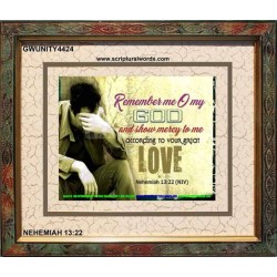SHOW ME MERCY   Inspirational Bible Verses Framed   (GWUNITY4424)   