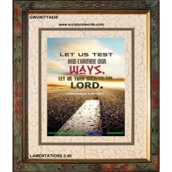 TURN BACK TO THE LORD   Christian Artwork   (GWUNITY4438)   "20x25"