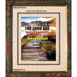 ALL THE PATHS OF THE LORD   Wall Art   (GWUNITY4516)   