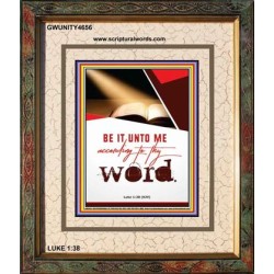ACCORDING TO THY WORD   Bible Verses Wall Art   (GWUNITY4656)   
