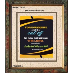 WAIT UPON THE LORD   Inspirational Bible Verse Frame   (GWUNITY4783)   "20x25"