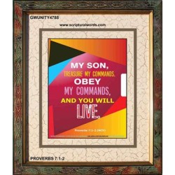 YOU WILL LIVE   Bible Verses Frame for Home   (GWUNITY4788)   
