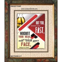 WHEN YOU FAST   Printable Bible Verses to Frame   (GWUNITY5389)   "20x25"