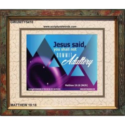 ADULTERY   Scripture Art Wooden Frame   (GWUNITY5410)   