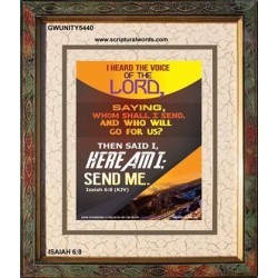 THE VOICE OF THE LORD   Scripture Wooden Frame   (GWUNITY5440)   
