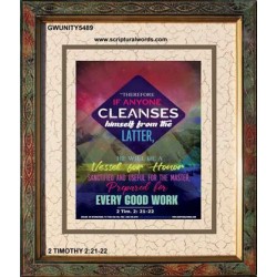 VESSEL FOR HONOR   Framed Bible Verse   (GWUNITY5489)   "20x25"