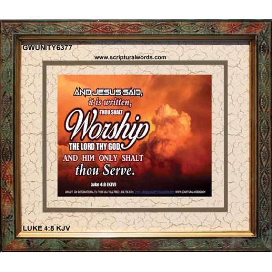 WORSHIP   Home Decor Art   (GWUNITY6377)   