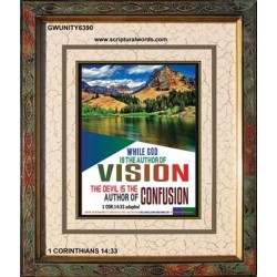 AUTHOR OF VISION   Bible Scriptures on Love Acrylic Glass Frame   (GWUNITY6390)   