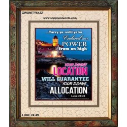 YOU DIVINE LOCATION   Printable Bible Verses to Framed   (GWUNITY6422)   