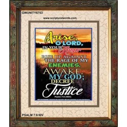 ARISE O LORD   Scripture Wood Frame    (GWUNITY6753)   