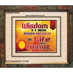 WISDOM   Framed Bible Verse   (GWUNITY6782)   