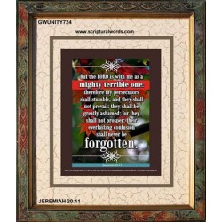 A MIGHTY TERRIBLE ONE   Bible Verse Frame for Home Online   (GWUNITY724)   