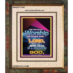 WORSHIP   Religious Art Frame   (GWUNITY7346)   "20x25"