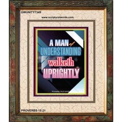 A MAN OF UNDERSTANDING   Scriptural Portrait Acrylic Glass Frame   (GWUNITY7349)   