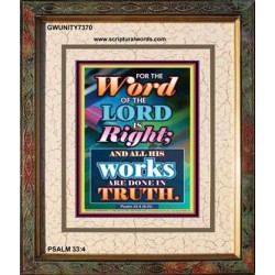 WORD OF THE LORD   Contemporary Christian poster   (GWUNITY7370)   "20x25"