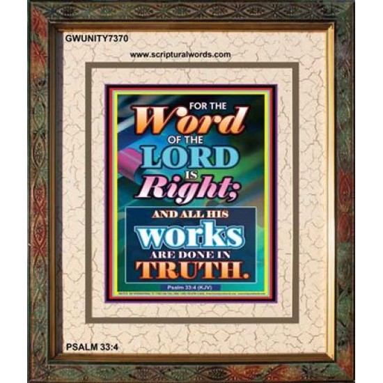 WORD OF THE LORD   Contemporary Christian poster   (GWUNITY7370)   