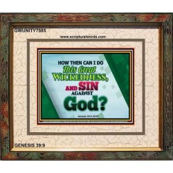 SIN   Bible Verse Frame for Home   (GWUNITY7585)   