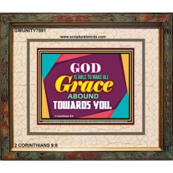 ABOUNDING GRACE   Printable Bible Verse to Framed   (GWUNITY7591)   