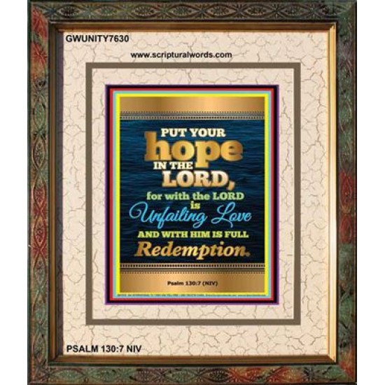 UNFAILING LOVE   Bible Scriptures on Love frame   (GWUNITY7630)   