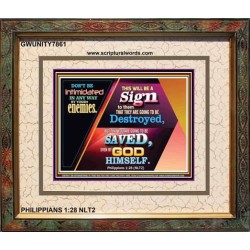 SALVATION FROM GOD   Bible Verses Frame    (GWUNITY7861)   