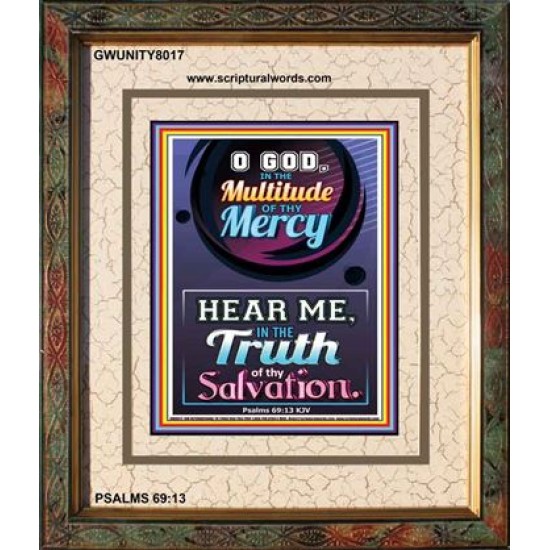 TRUTH OF THY SALVATION   Framed Bible Verses   (GWUNITY8017)   