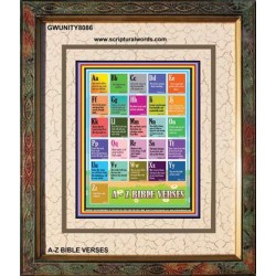 A-Z BIBLE VERSES   Christian Quotes Framed   (GWUNITY8086)   