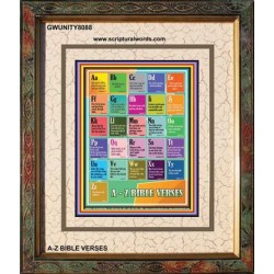 A-Z BIBLE VERSES   Christian Quote Framed   (GWUNITY8088)   