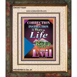THE WAY TO LIFE   Scripture Art Acrylic Glass Frame   (GWUNITY8200)   