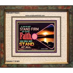 STAND FIRM IN FAITH   Frame Biblical Paintings   (GWUNITY8223)   