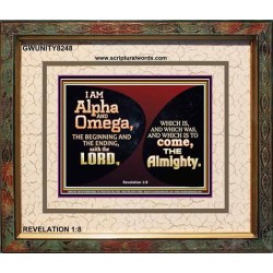 ALPHA AND OMEGA   Scripture Art   (GWUNITY8248)   