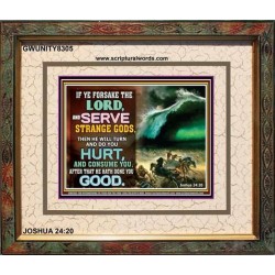 SERVE GOD ALONE   Frame Biblical Paintings   (GWUNITY8305)   