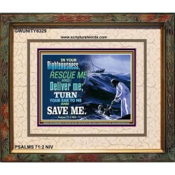 SAVE ME   Large Framed Scripture Wall Art   (GWUNITY8329)   