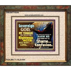 RIGHTEOUS ACTS   Bible Verses Frame Online   (GWUNITY8344)   