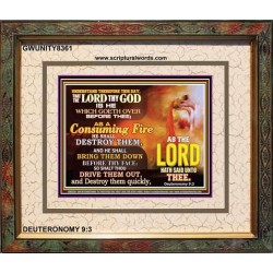 A CONSUMING FIRE   Bible Verses Framed Art Prints   (GWUNITY8361)   