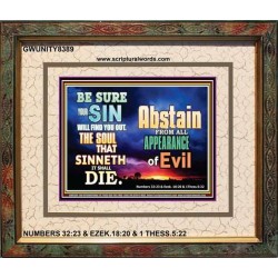 ABSTAIN FROM EVIL   Affordable Wall Art   (GWUNITY8389)   
