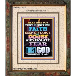 TRUST GOD AT ALL TIMES   Biblical Paintings Acrylic Glass Frame   (GWUNITY8415)   "20x25"