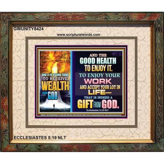 WEALTH FROM GOD   Art & Dcor Framed   (GWUNITY8424)   