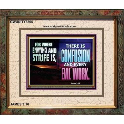 ABSTAIN FROM ENVY AND STRIFE   Scriptural Wall Art   (GWUNITY8505)   
