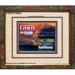 ADONAI TZIDKEINU - LORD OUR RIGHTEOUSNESS   Christian Quote Frame   (GWUNITY8653L)   