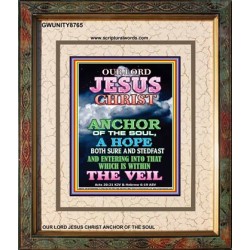 ANCHOR OF THE SOUL   Bible Verse Art Prints   (GWUNITY8765)   