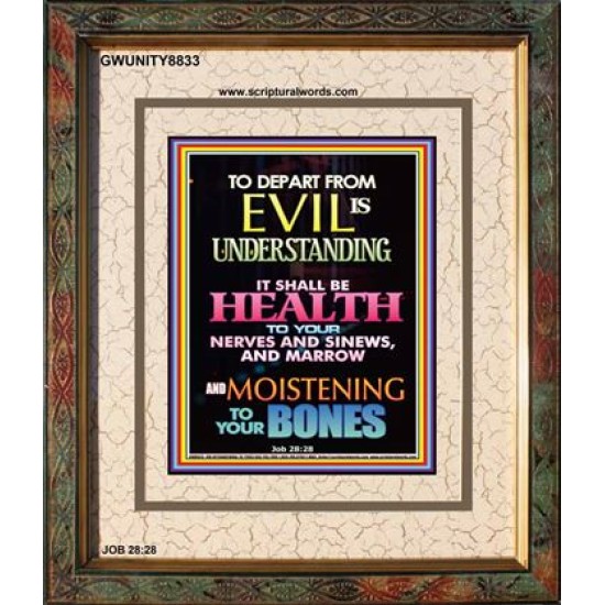 WISDOM IS HEALTH   Inspirational Wall Art Frame   (GWUNITY8833)   