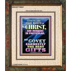YE ARE THE BODY OF CHRIST   Bible Verses Framed Art   (GWUNITY8853)   