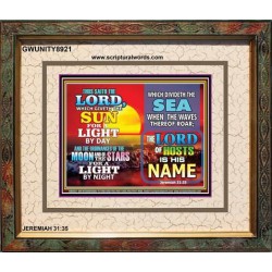 THUS SAID THE LORD   Framed Guest Room Wall Decoration   (GWUNITY8921)   
