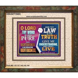 THY WORD IS PURE   Bible Verse Wall Art   (GWUNITY9093)   