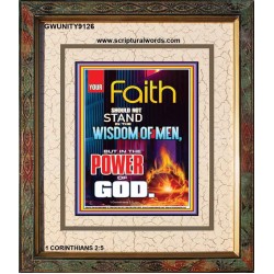 YOUR FAITH   Frame Bible Verse Online   (GWUNITY9126)   