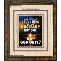 UNCLEAN   Scriptures Wall Art   (GWUNITY9144)   "20x25"