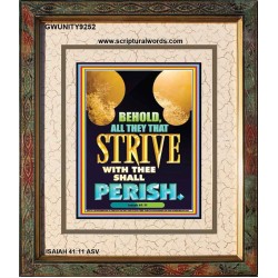 ALL THEY THAT STRIVE WITH YOU   Contemporary Christian Poster   (GWUNITY9252)   