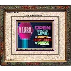 SHEW FORTH THE PRAISE OF GOD   Bible Verse Frame Art Prints   (GWUNITY9301)   