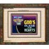 WHAT IS GOD'S PLACE IN YOUR HEART   Large Framed Scripture Wall Art   (GWUNITY9379)   "25x20"